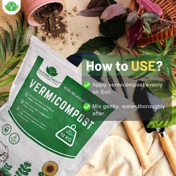 NATURAL EARTH™ 10 KG Pure & Premium Organic Vermicompost Fertilizer for All Type of Plants - Image 6