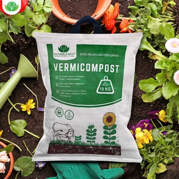 NATURAL EARTH™ 10 KG Pure & Premium Organic Vermicompost Fertilizer for All Type of Plants - Image 7