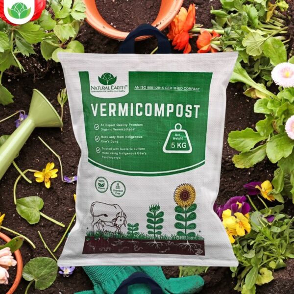 NATURAL EARTH™ 5 KG Pure & Premium Organic Vermicompost Fertilizer for All Type of Plants - Image 7