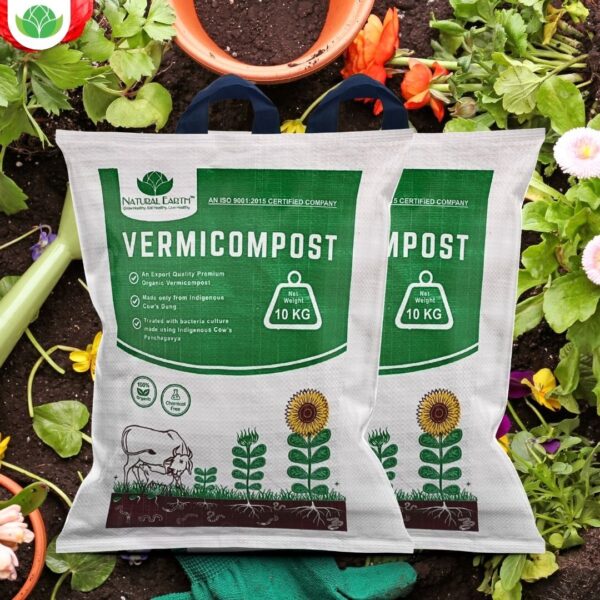 NATURAL EARTH™ 20 KG Pure & Premium Organic Vermicompost Fertilizer for All Type of Plants - Image 6